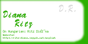 diana ritz business card